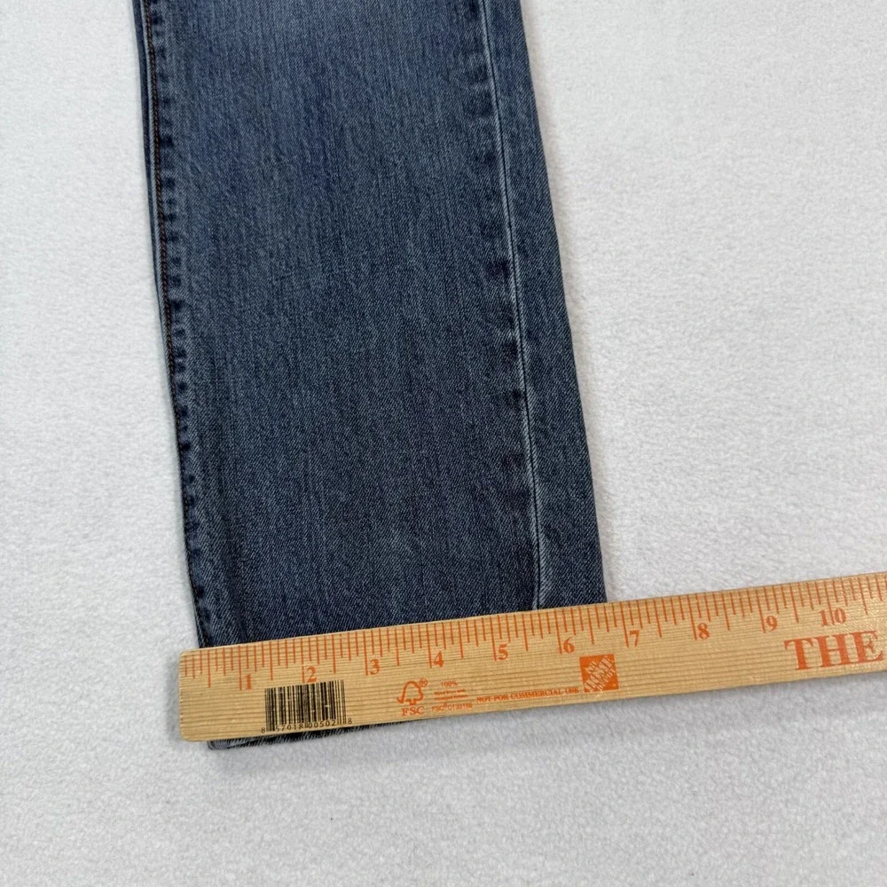 J Crew Jeans men's 33x30 Blue Denim The Driggs Straight Fits‎ Whisker Faded